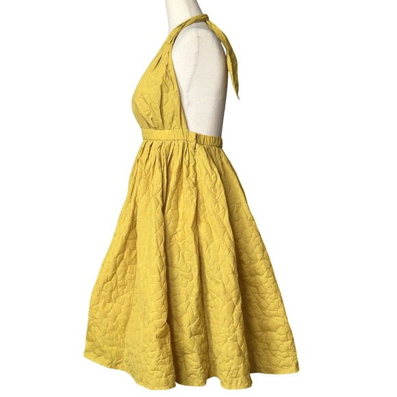 Jean Paul Gaultier for Target Cocktail Fairy Halter Dress Small Junior 7 Yellow - Picture 5 of 15